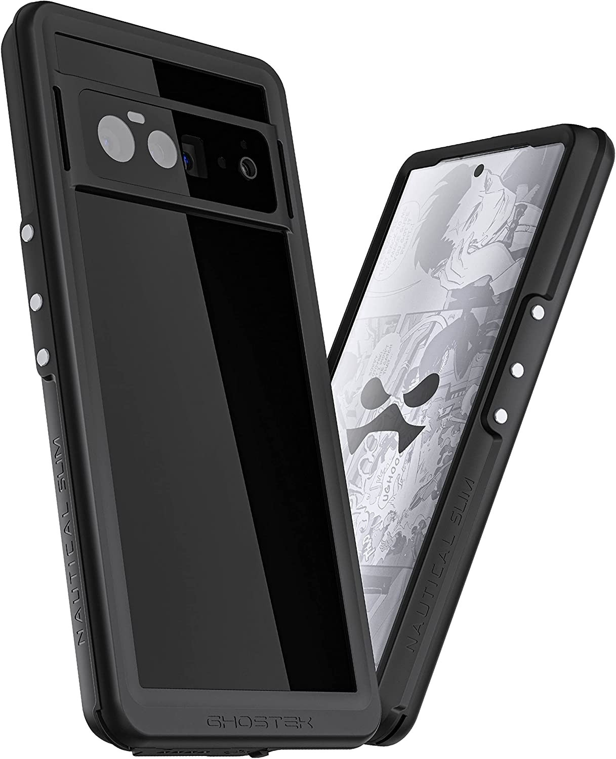 Ghostek Nautical Slim - Ανθεκτική Αδιάβροχη Θήκη Google Pixel 6 Pro - Black (GHOCAS3022)