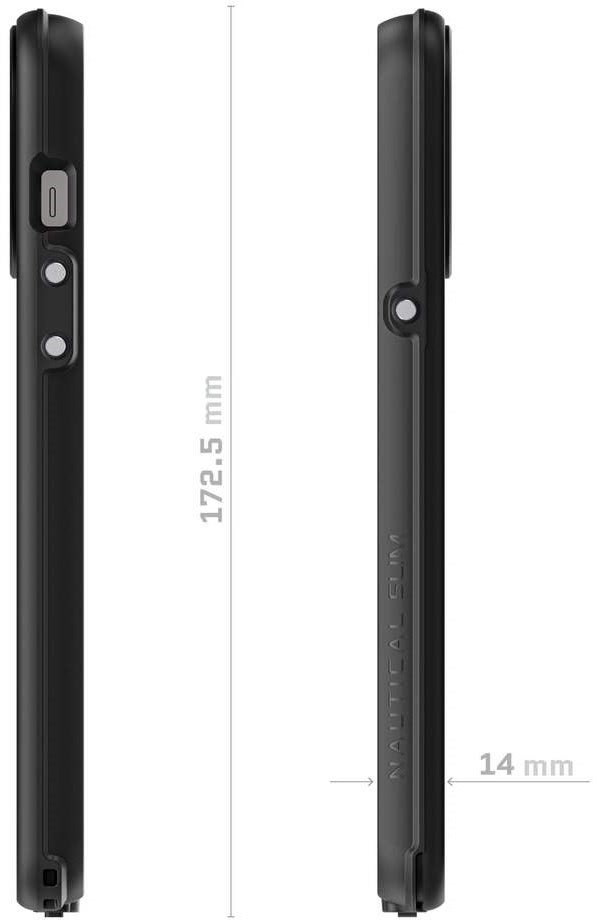 Ghostek Nautical Slim - Ανθεκτική Αδιάβροχη Θήκη MagSafe - Apple iPhone 13 Pro Max - Black (GHOCAS2889)
