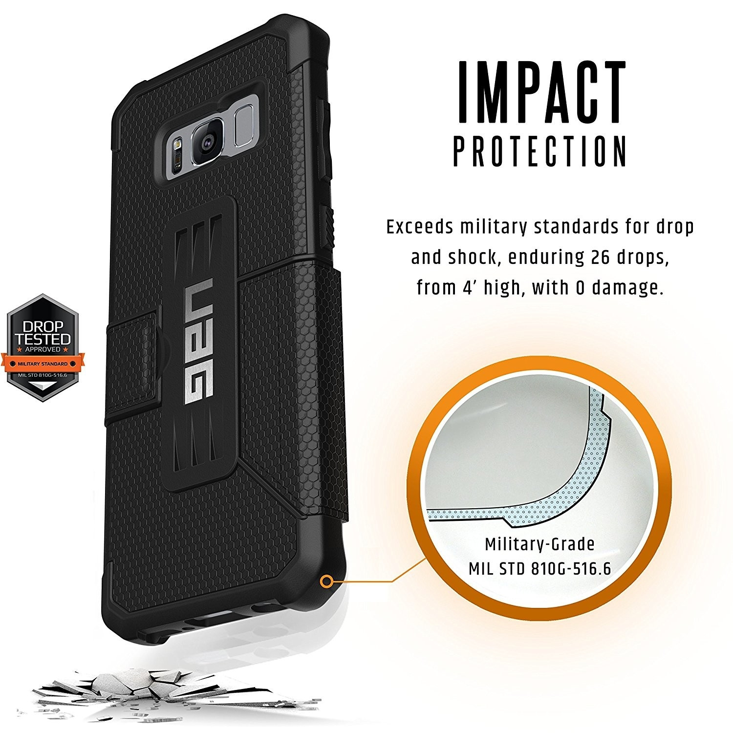 UAG Θήκη Πορτοφόλι Metropolis Feather-Light Rugged Samsung Galaxy S8 - Black