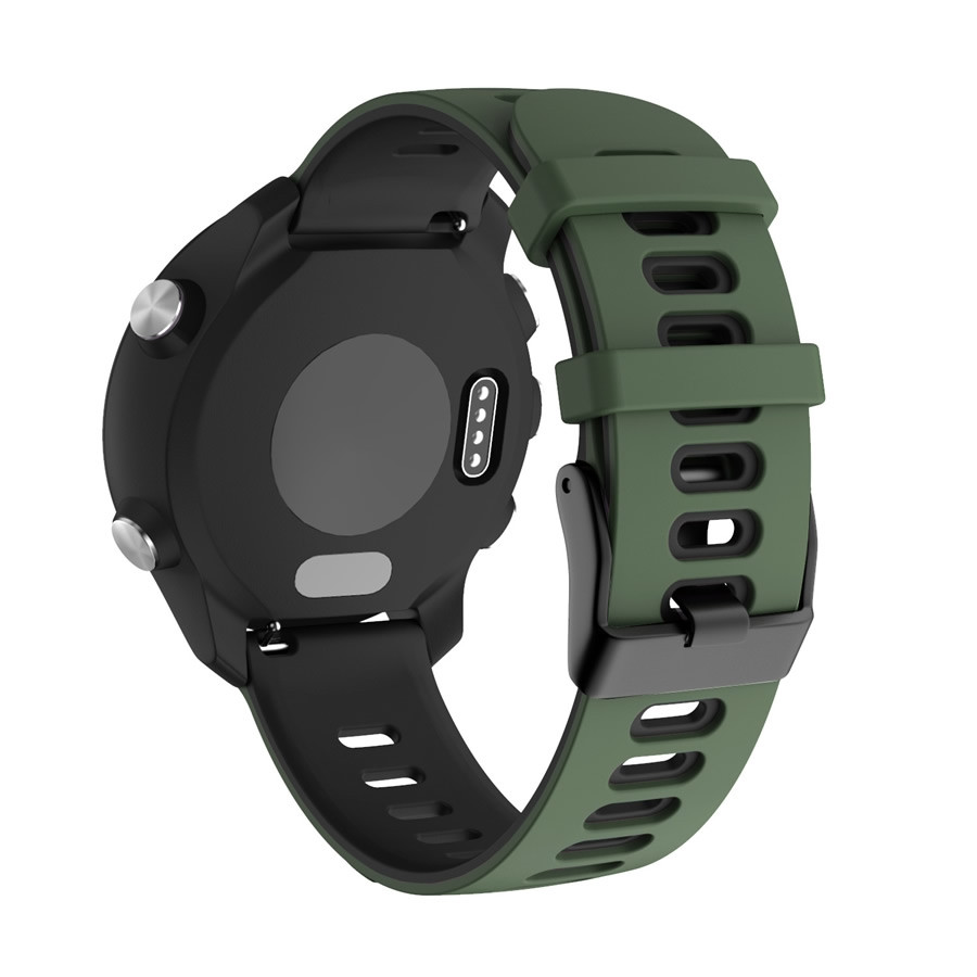 Λουράκι Σιλικόνης ΟΕΜ για Samsung Galaxy Watch 46mm/Gear S3 Frontier/Huawei Watch GT GT2 46mm/Huami Amazfit GTR 47mm black-green 