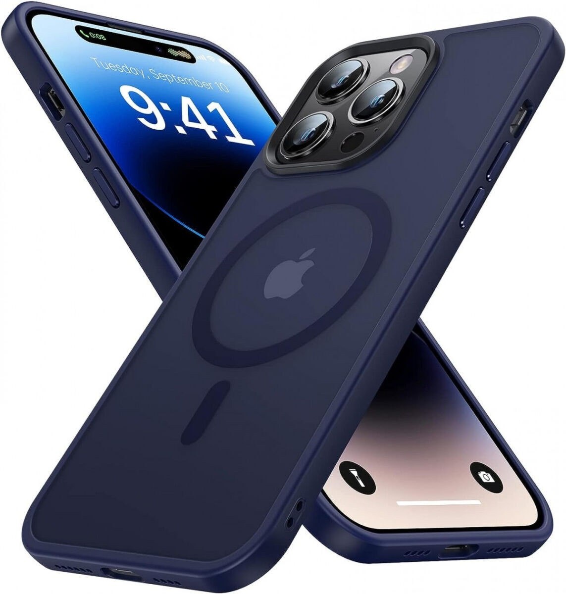 HappyCase Ημιδιάφανη Σκληρή Θήκη MagSafe - Apple iPhone 14 Pro Max - Matte Blue (8719246412288)
