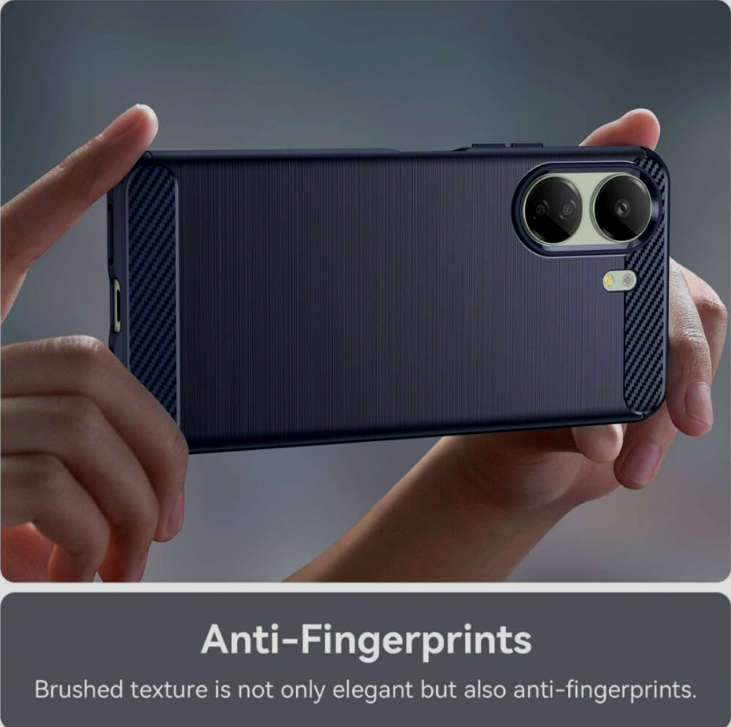 HappyCase Θήκη Σιλικόνης Brushed - Xiaomi Redmi 13C 4G / Poco C65 - Blue (8719246441202)