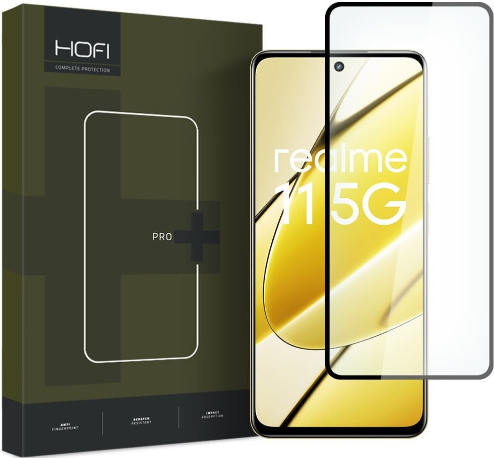 Hofi Premium Pro+ Tempered Glass - Fullface Αντιχαρακτικό Γυαλί Οθόνης - Realme 11 5G - Black (9319456607215)
