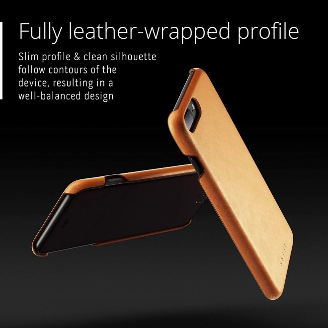 MUJJO Full Leather Case - Δερμάτινη Θήκη iPhone 8 Plus / 7 Plus - Tan (MUJJO-CS-074-TN)