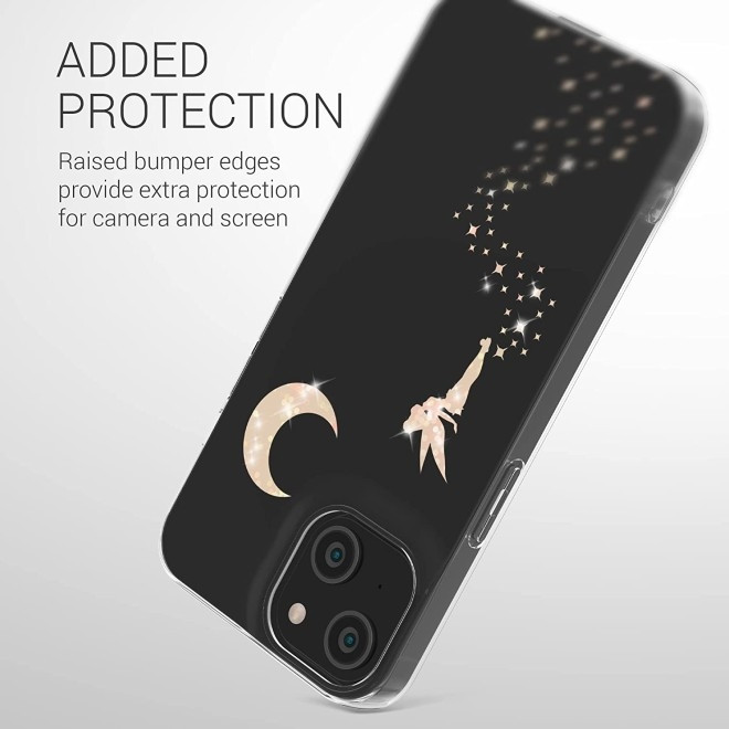 KWmobile Διάφανη Θήκη Σιλικόνης Apple iPhone 14 - Glittery Fairy Rose Gold / Transparent (59204.02)