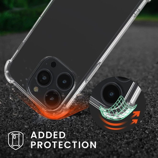 KWmobile Διάφανη Θήκη Σιλικόνης με Λουράκι Λαιμού - Apple iPhone 14 Pro - Transparent / Black (59110.01)