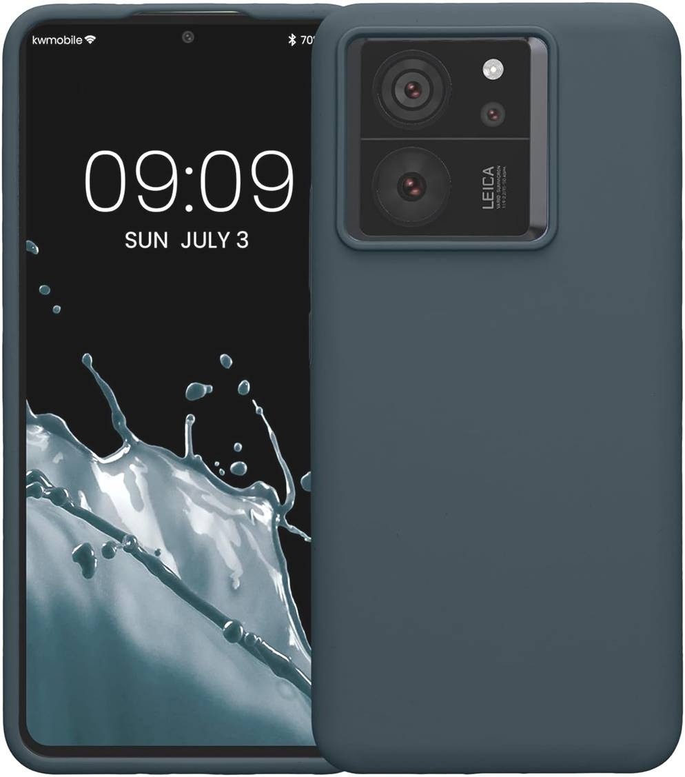 KWmobile Soft Flexible Rubber Cover - Θήκη Σιλικόνης Xiaomi 13T / 13T Pro - Dark Slate (KWM000020IT004C)