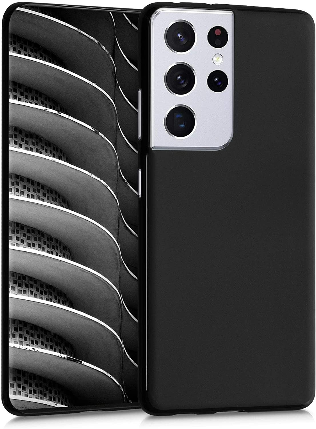 KWmobile Θήκη Σιλικόνης Samsung Galaxy S21 Ultra 5G - Black Matte