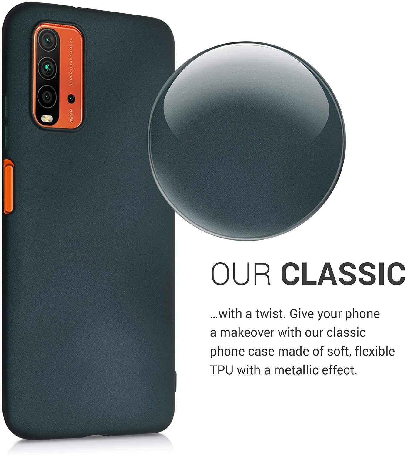 KW Θήκη Σιλικόνης Xiaomi Redmi 9T Metallic Teal - (200-107-812)