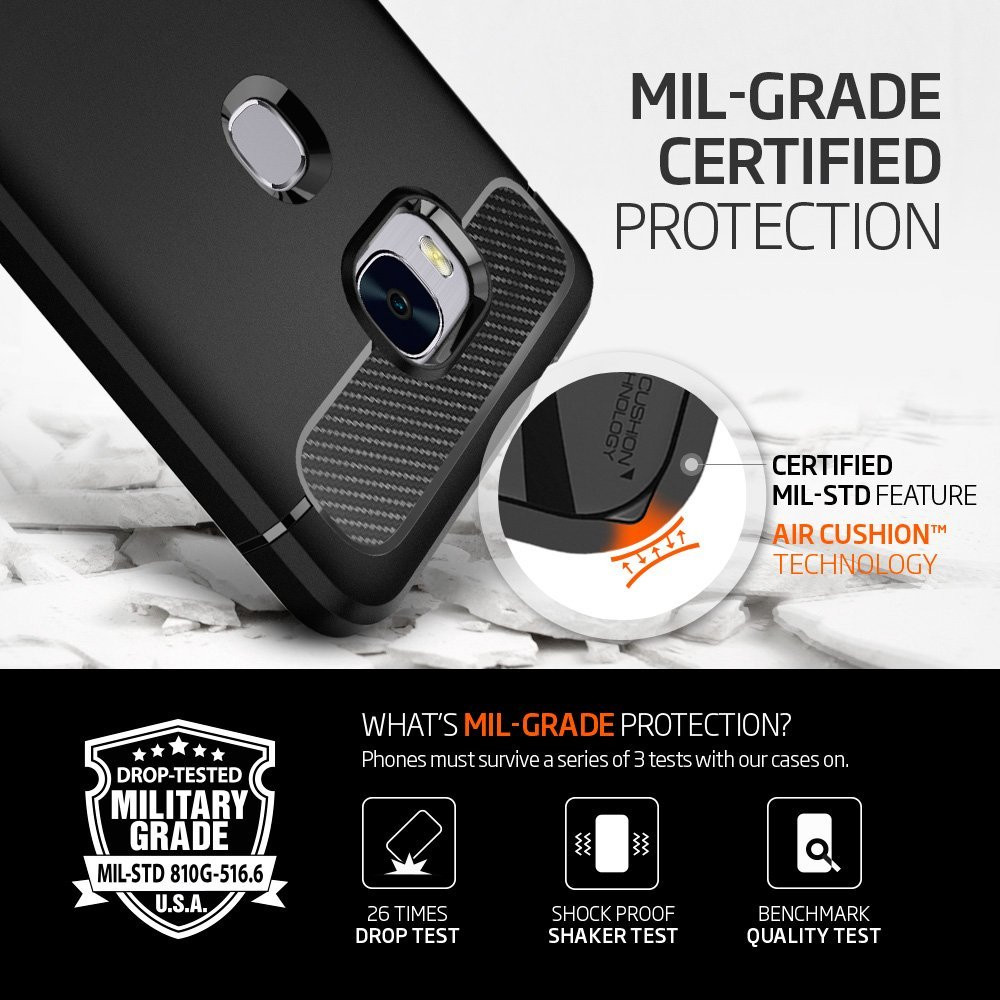 Spigen Huawei Honor 5X Case Rugged Armor Black (L03CS20292)