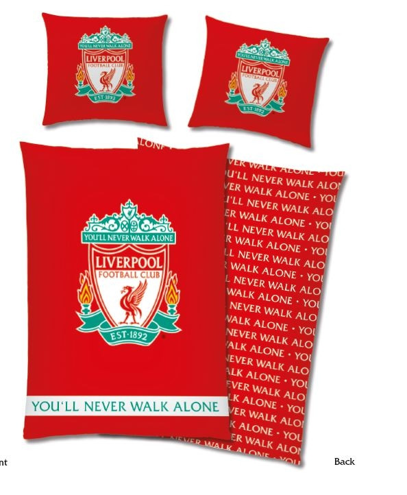 Liverpool F.C μονό σετ παπλωματοθήκης 140cm x 200cm -Επίσημο προϊόν (100-101-008)