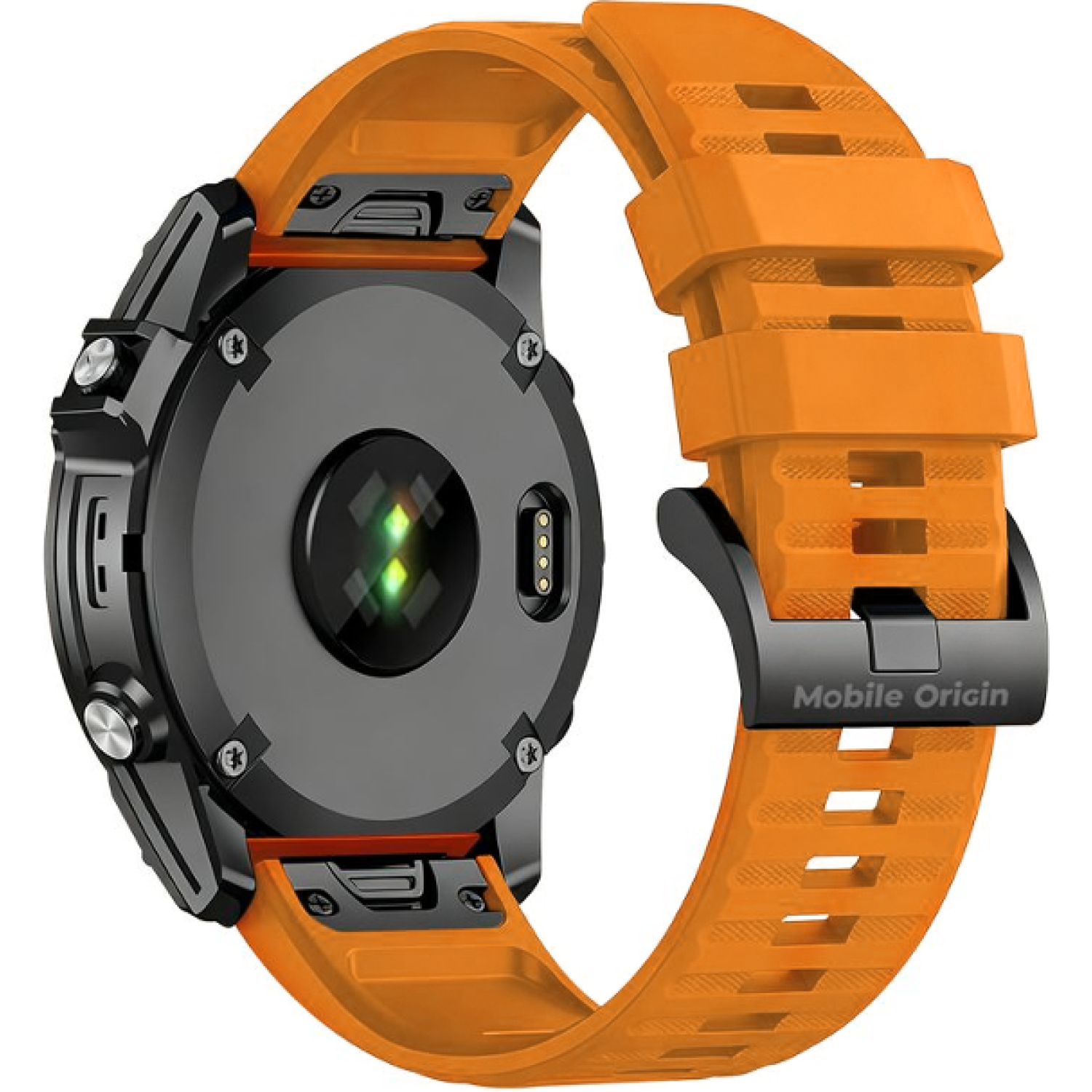 Λουράκι Garmin Watch 26mm Mobile Origin Easy Strap ES2 Quick Fit Σιλικόνης - Orange (MO-ESS-26-ORG)
