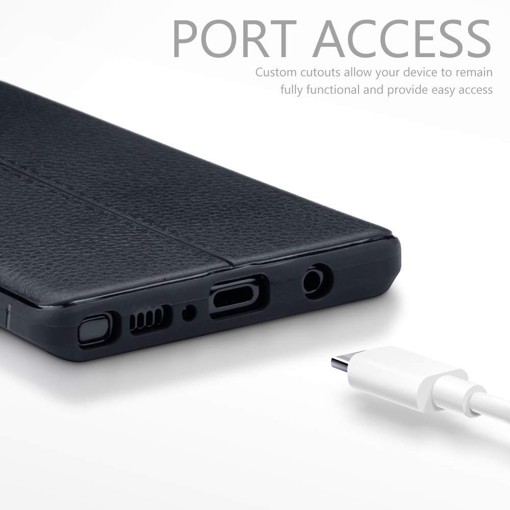 Terrapin Θήκη TPU Leather Design Samsung Galaxy Note 9 - Black (118-002-720) 