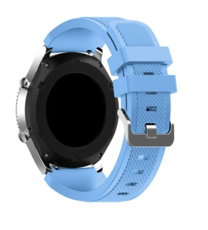 Λουράκι Σιλικόνης ΟΕΜ για Samsung Galaxy Watch 46mm/Gear S3 Frontier/Huawei Watch GT GT2 46mm/Huami Amazfit GTR 47mm γαλάζιο