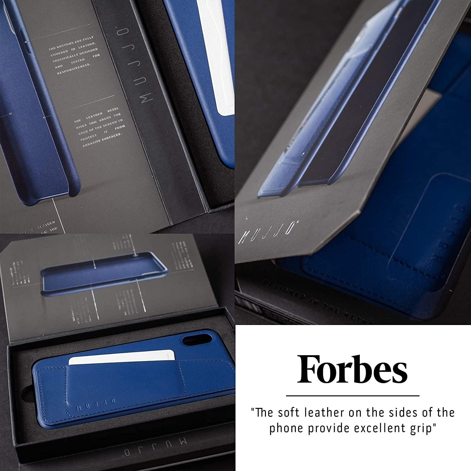 MUJJO Full Leather Case - Δερμάτινη Θήκη Apple iPhone 12 / 12 Pro - Monaco Blue (MUJJO-CL-007-BL)