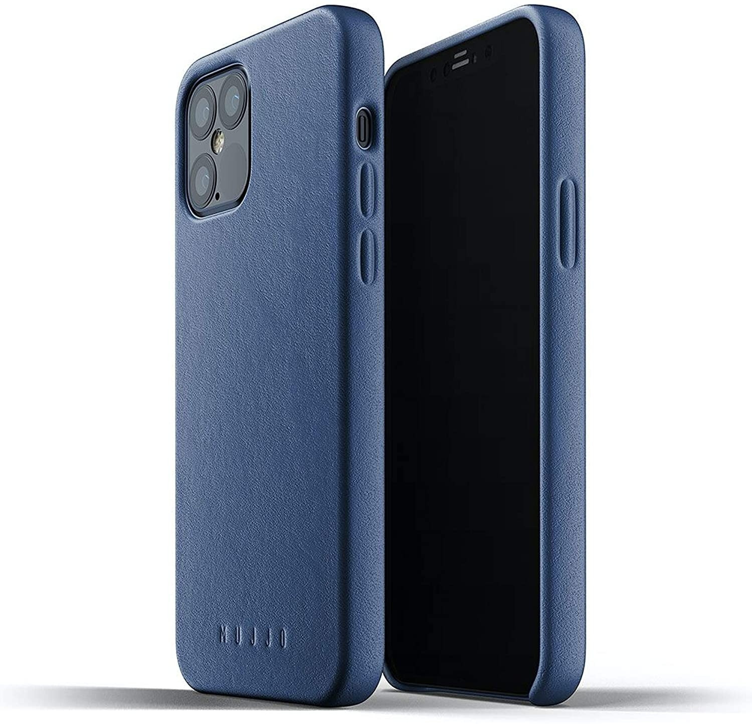 MUJJO Full Leather Case - Δερμάτινη Θήκη Apple iPhone 12 / 12 Pro - Monaco Blue (MUJJO-CL-007-BL)