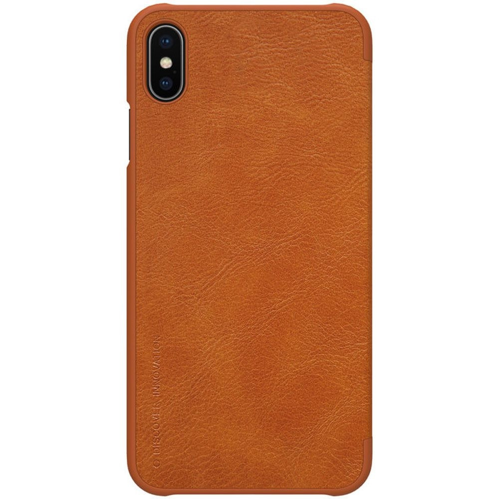 Δερμάτινη θήκη-πορτοφόλι QIN Leather by Nillkin καφέ για iPhone Xs Max - (200-107-845)