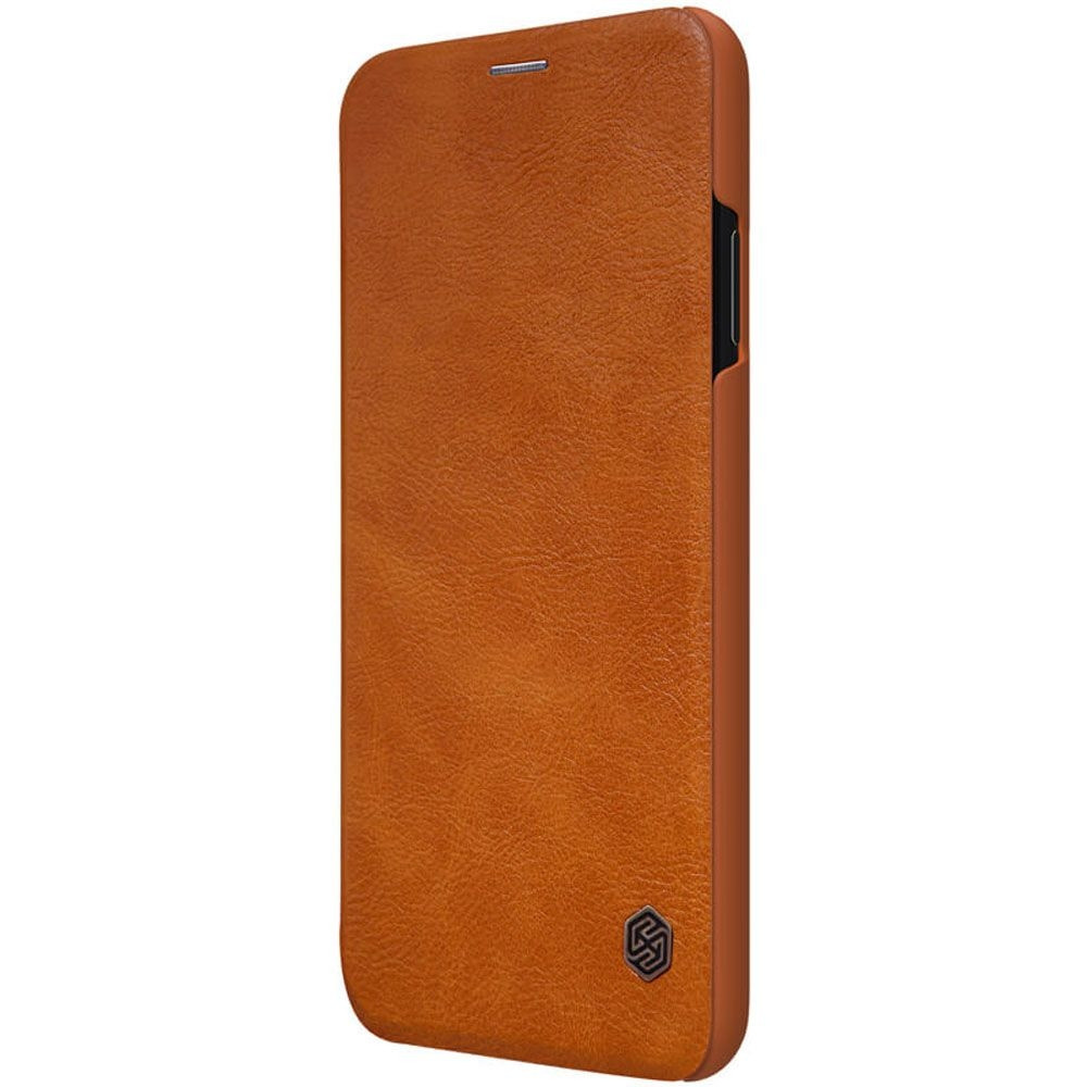 Δερμάτινη θήκη-πορτοφόλι QIN Leather by Nillkin καφέ για iPhone Xs Max - (200-107-845)