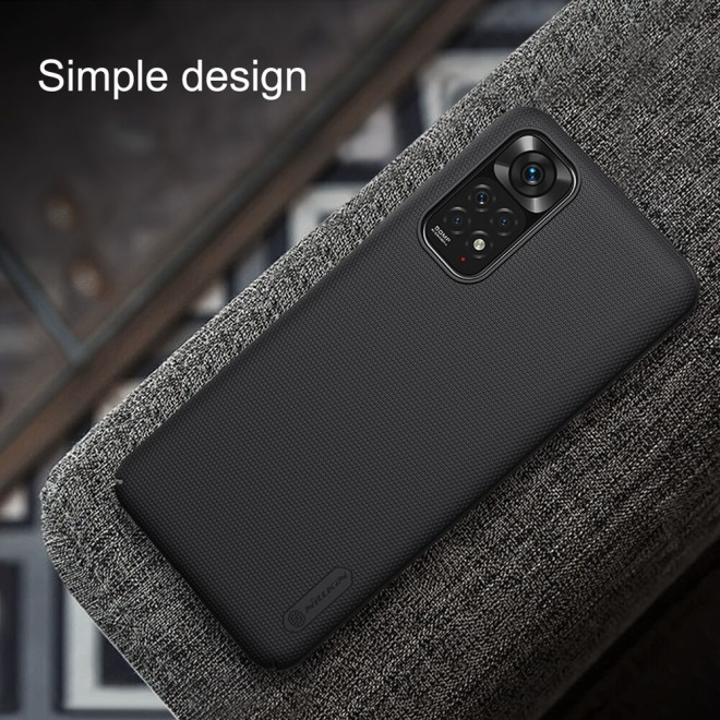 Nillkin Θήκη Super Frosted Shield Xiaomi Redmi Note 11 / 11S & Kickstand - Βlack (6902048243057)