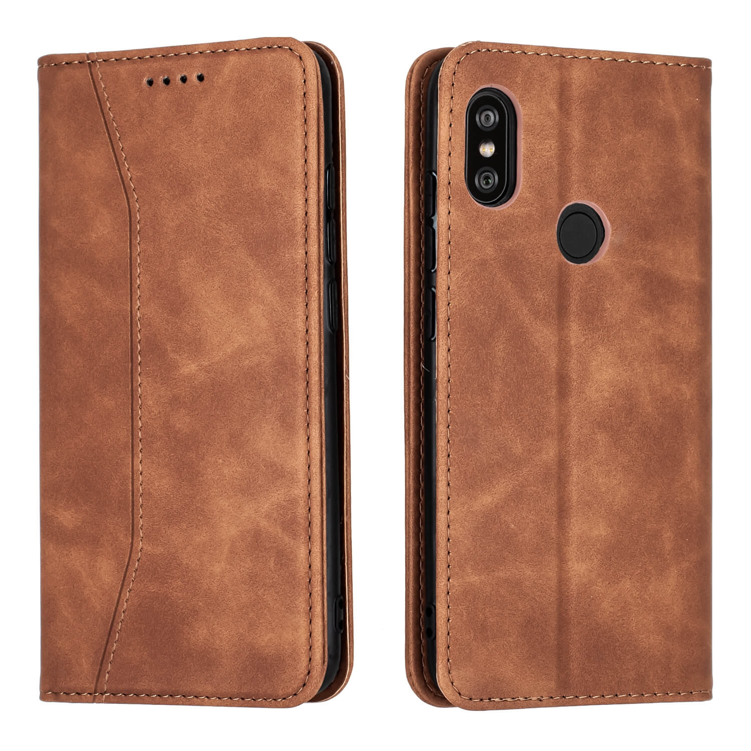 Bodycell Θήκη - Πορτοφόλι Xiaomi Redmi Note 6 Pro - Brown (200-108-942)