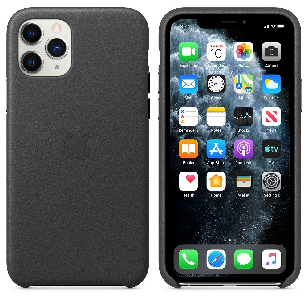 Official Apple Δερμάτινη Θήκη iPhone 11 Pro - Black (MWYE2ZM/A)