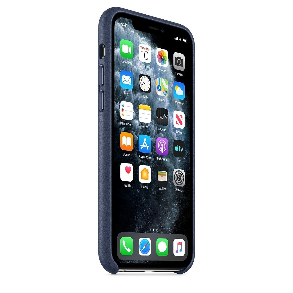 Official Apple Δερμάτινη Θήκη iPhone 11 Pro - Midnight Blue (MWYG2ZM/A)