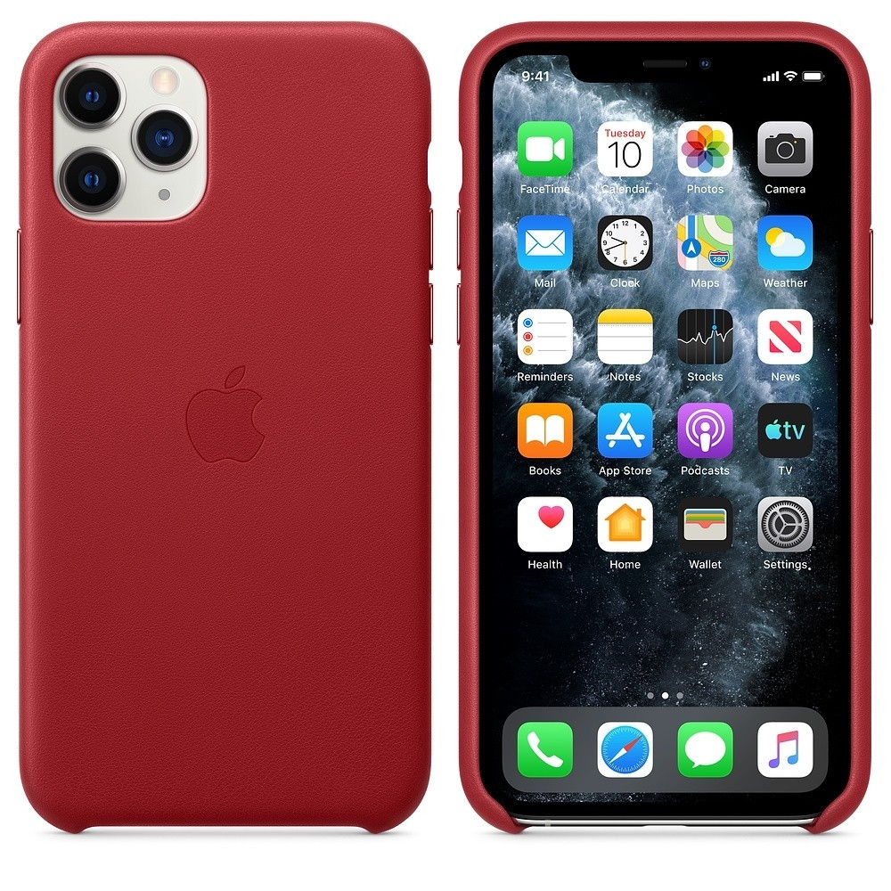 Official Apple Δερμάτινη Θήκη iPhone 11 Pro - Red (MWYF2ZM/A)