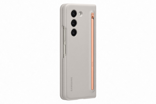 Official Samsung Slim S-Pen - Σκληρή Θήκη Samsung Galaxy Z Fold5 με S Pen - Sand (EF-OF94PCUEGWW)