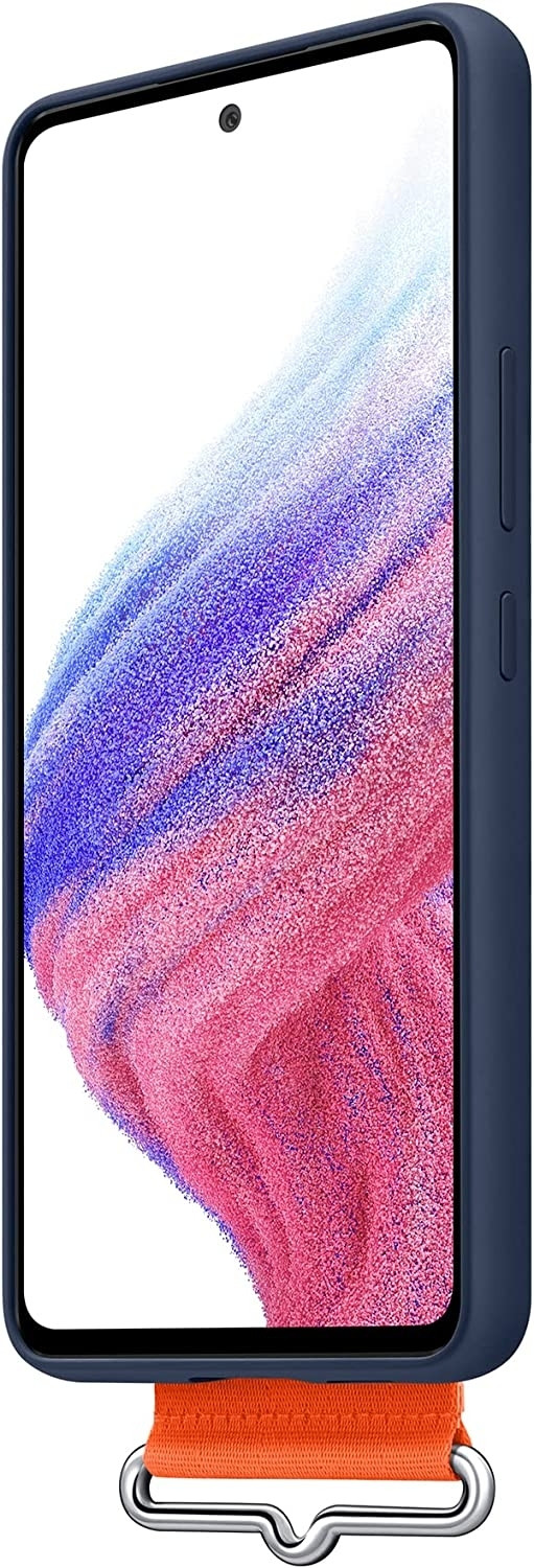Official Samsung Θήκη Σιλικόνης Strap Cover - Samsung Galaxy A53 5G - Navy (EF-GA536TNEGWW)
