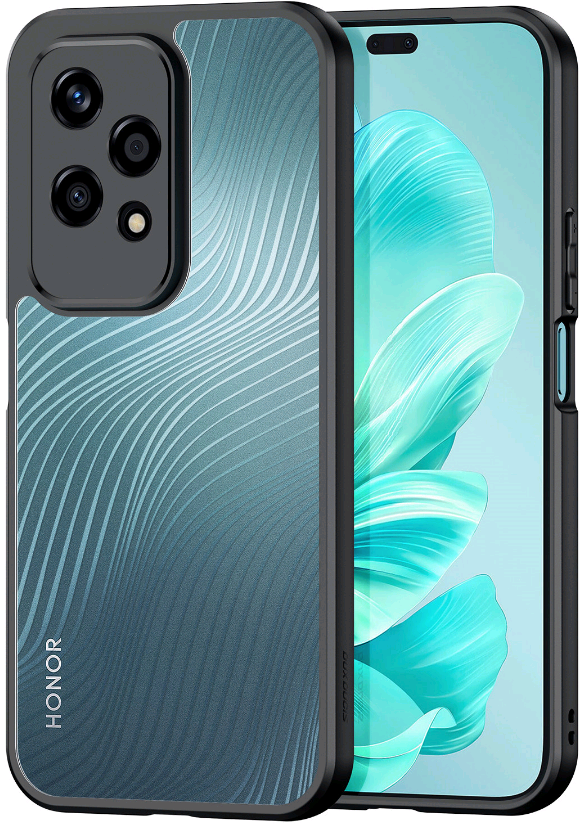 Premium Ημιδιάφανη Σκληρή Θήκη - Honor 200 Lite - DuxDucis Aimo Series - Black (6934913005224)