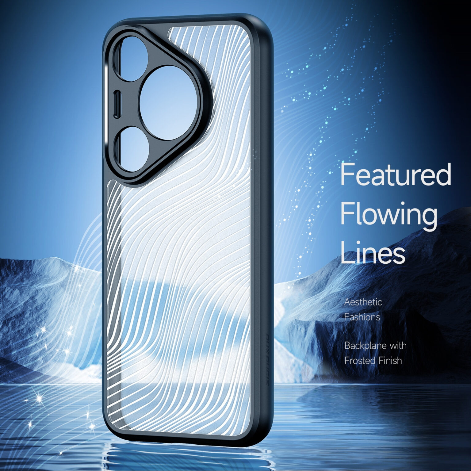 Premium Ημιδιάφανη Σκληρή Θήκη - Huawei Pura 70 Pro / Pura 70 Pro Plus - DuxDucis Aimo Series - Black (6934913010471)