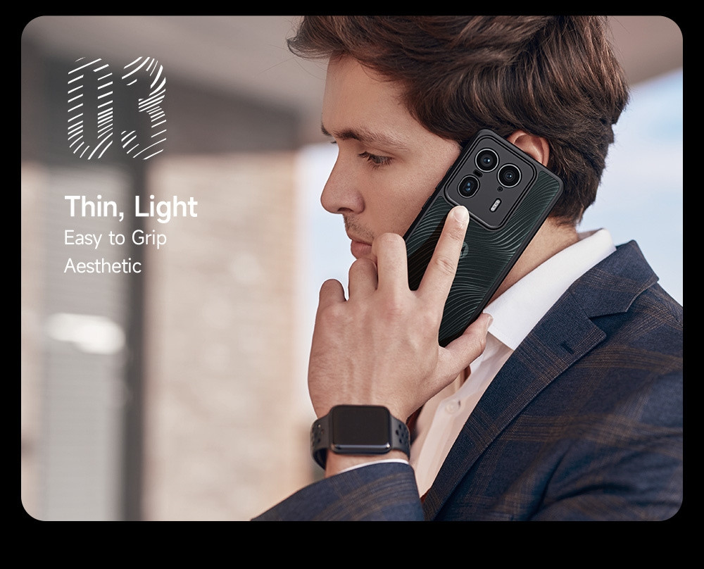 Premium Ημιδιάφανη Σκληρή Θήκη - Motorola Edge 50 Ultra / Moto X50 Ultra - DuxDucis Aimo Series - Black (6934913005866)