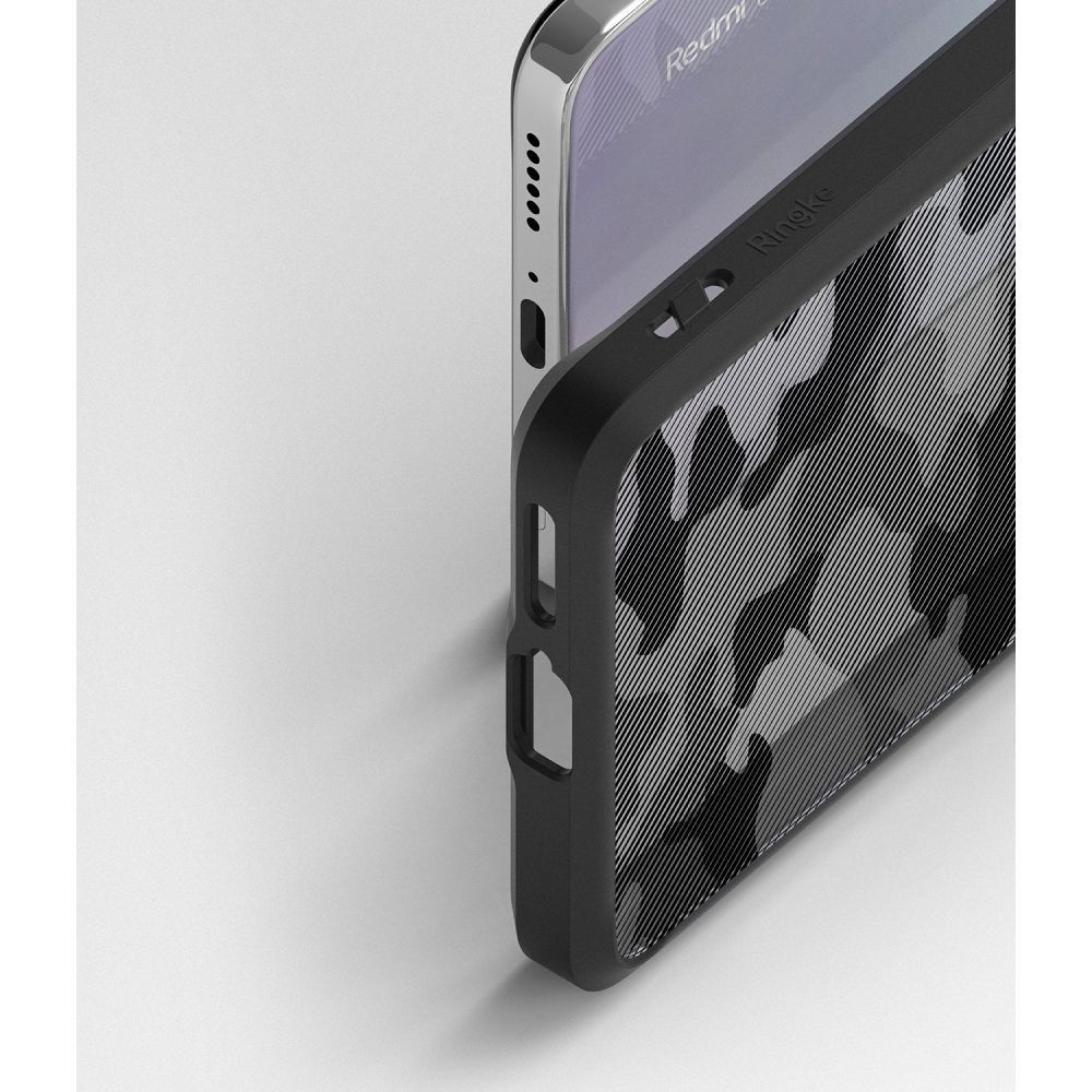 Ringke Fusion Σκληρή Θήκη με TPU Bumper - Xiaomi Redmi Note 11 Pro - Matte Camo Black (8809848209178)