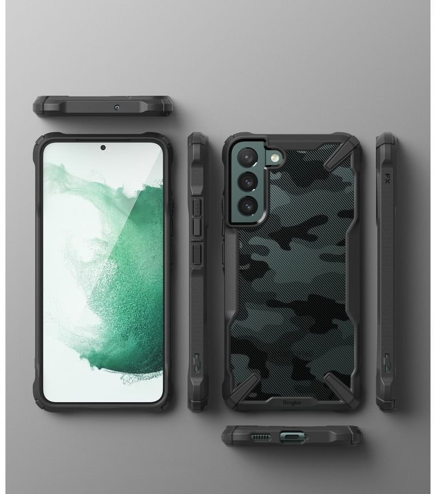 Ringke Fusion X Θήκη - Samsung Galaxy S22 Plus 5G - Camo Black (96976)