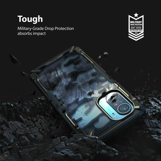 Ringke Fusion X Θήκη Xiaomi Poco F3 - Camo Black (8809785456826)