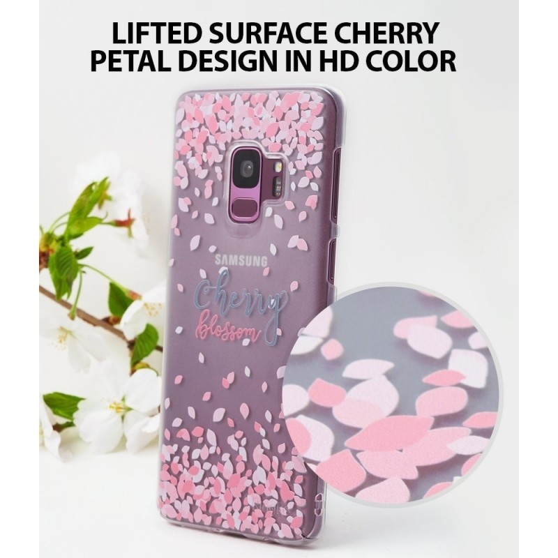 Ringke Slim Cherry Blossom Θήκη Samsung Galaxy S9 - Clear Mist + Strap (13007)