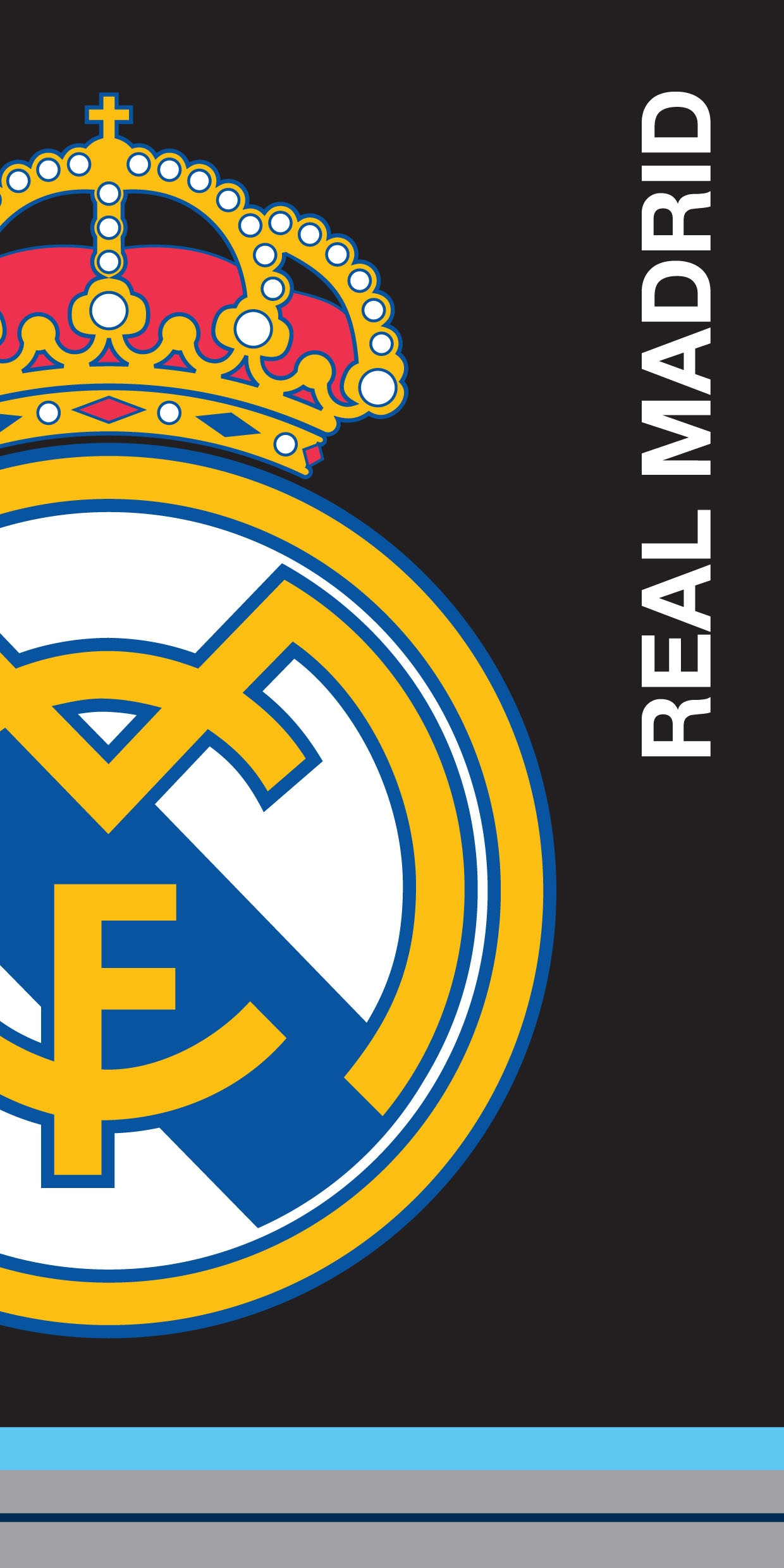 Πετσέτα μεγάλη Real Madrid 70x140 RM182077 - Επίσημο προϊόν (100-101-050)