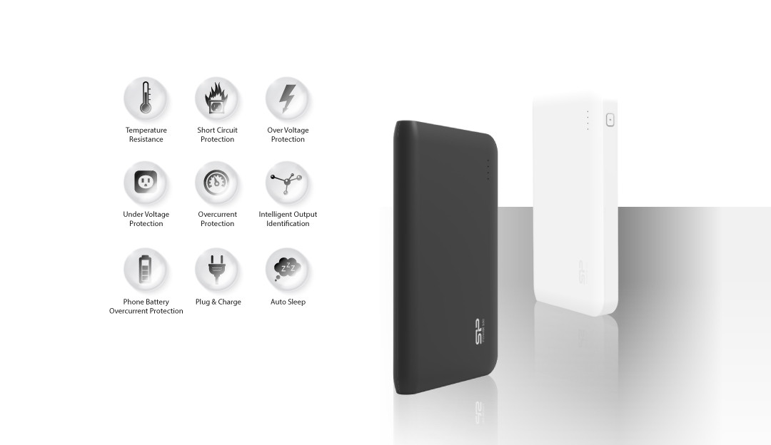 Power Bank S50 μαύρο 5000 mAh by Silicon Power 