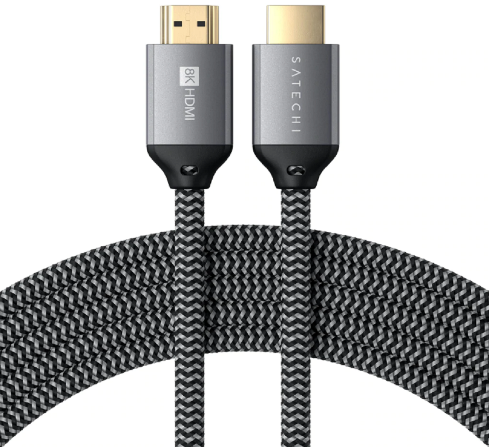 Satechi 8K Ultra High Speed HDMI - Καλώδιο HDMI 4K 120Hz (male) σε Καλώδιο HDMI 8K 60Hz (male) - 200cm (ST-8KHC2MM)