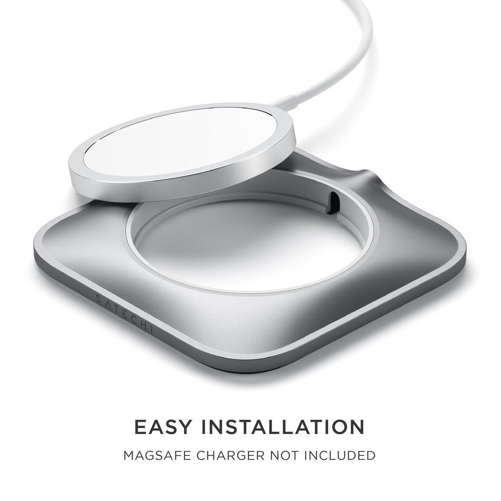 Satechi Aluminum Dock Magsafe - Βάση Αλουμινίου για τον Ασύρματο Φορτιστή MagSafe - Space Gray (ST-AMCCM)