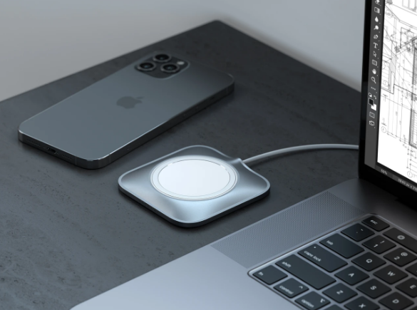 Satechi Aluminum Dock Magsafe - Βάση Αλουμινίου για τον Ασύρματο Φορτιστή MagSafe - Space Gray (ST-AMCCM)