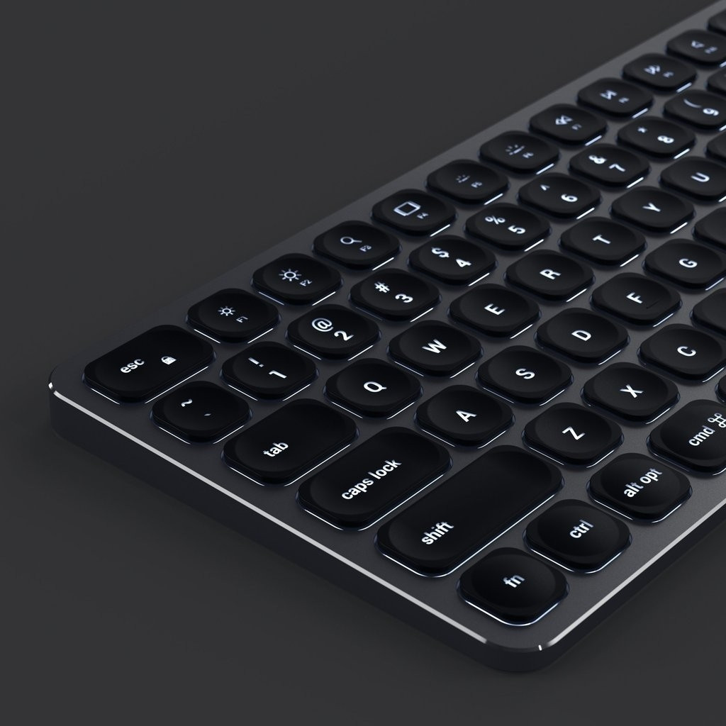 Satechi Compact Backlit Bluetooth Keyboard - Ασύρματο Πληκτρολόγιο - Black (ST-ACBKM)