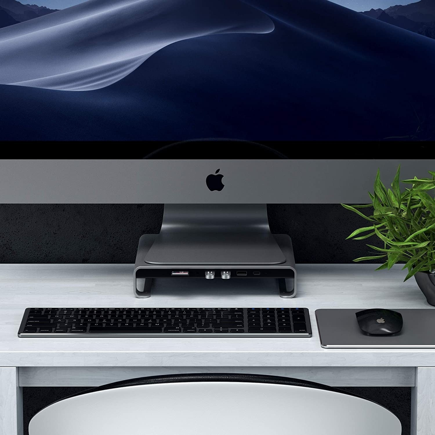 Satechi Type-C Aluminum Monitor Stand Hub for Imac- Βάση Αλουμινίου για Οθόνη Imac - Space Gray (ST-AMSHM)
