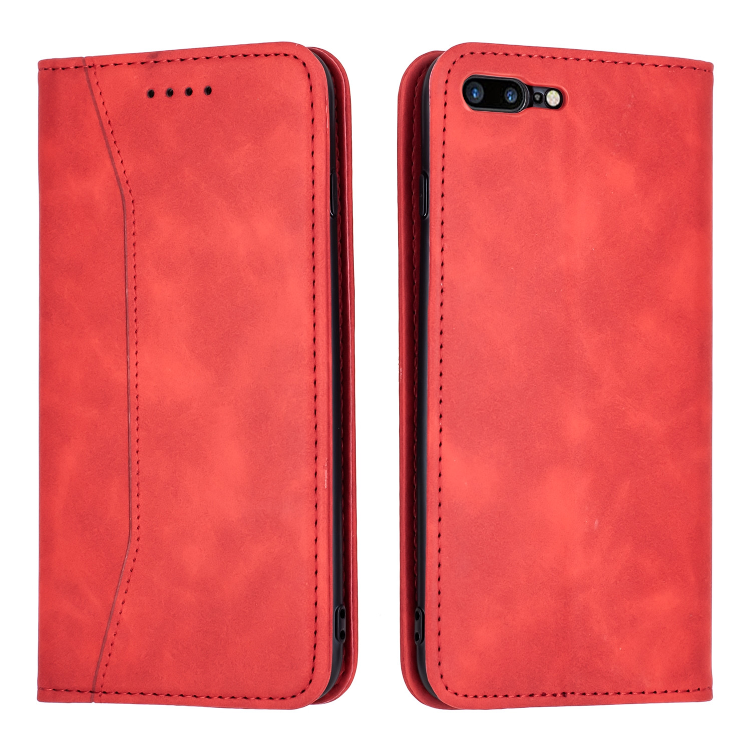Bodycell Book Case Pu Leather For iPhone 7/8 plus Red (200-108-826)