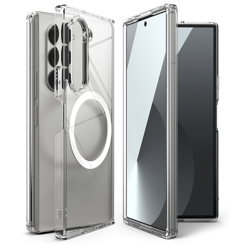 Σκληρή Ανθεκτική Διάφανη MagSafe Θήκη με TPU Bumper - Samsung Galaxy Z Fold6 - Ringke Fusion Magnetic - Clear (8809961786969)
