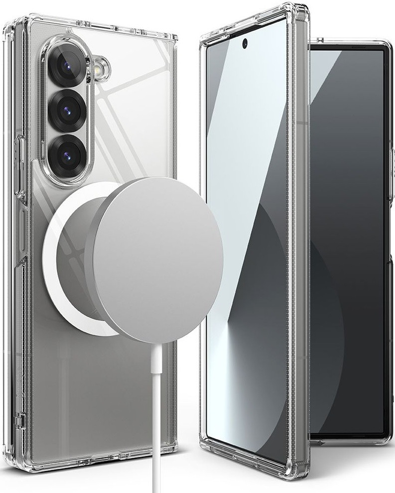 Σκληρή Ανθεκτική Διάφανη MagSafe Θήκη με TPU Bumper - Samsung Galaxy Z Fold6 - Ringke Fusion Magnetic - Clear (8809961786969)