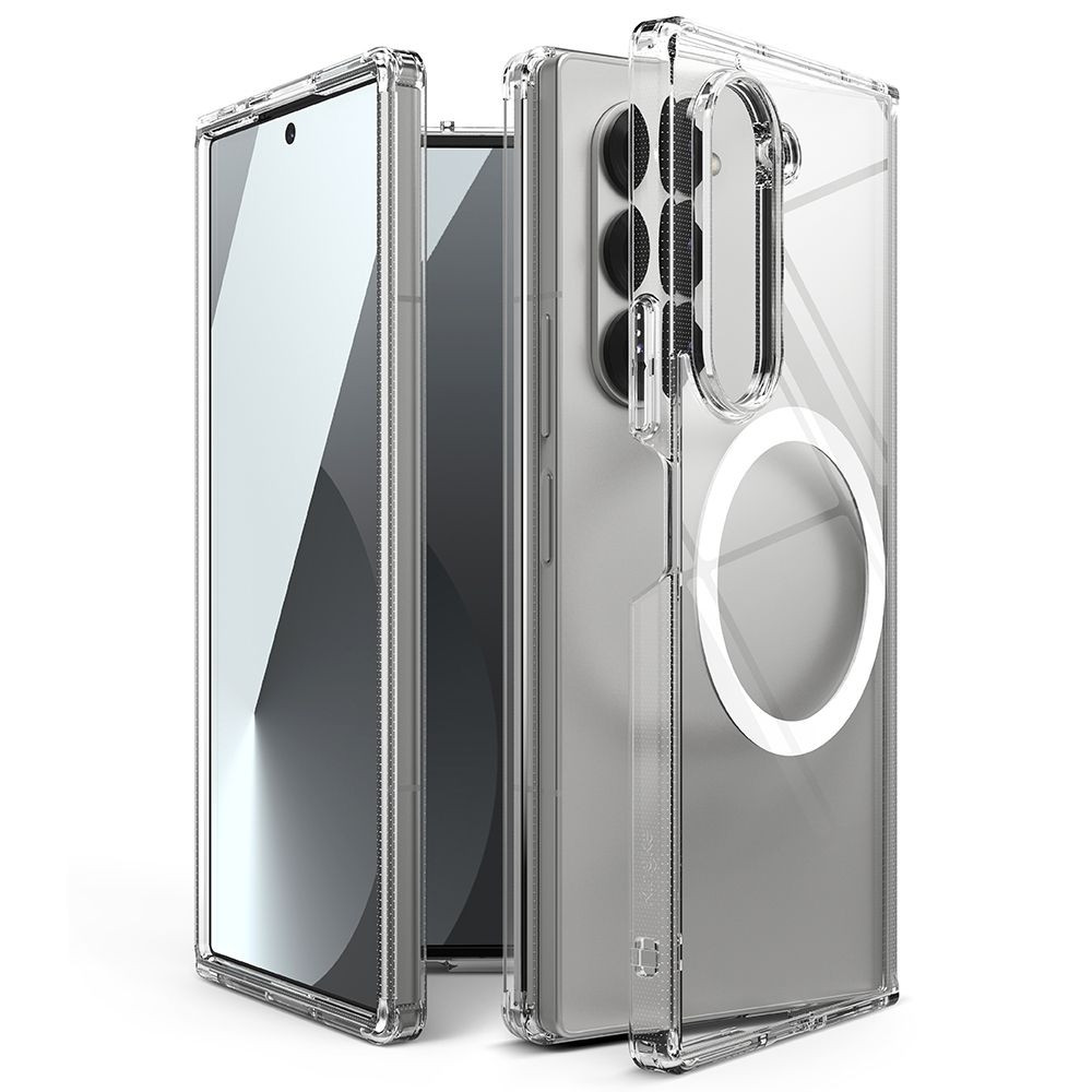 Σκληρή Ανθεκτική Διάφανη MagSafe Θήκη με TPU Bumper - Samsung Galaxy Z Fold6 - Ringke Fusion Magnetic - Clear (8809961786969)