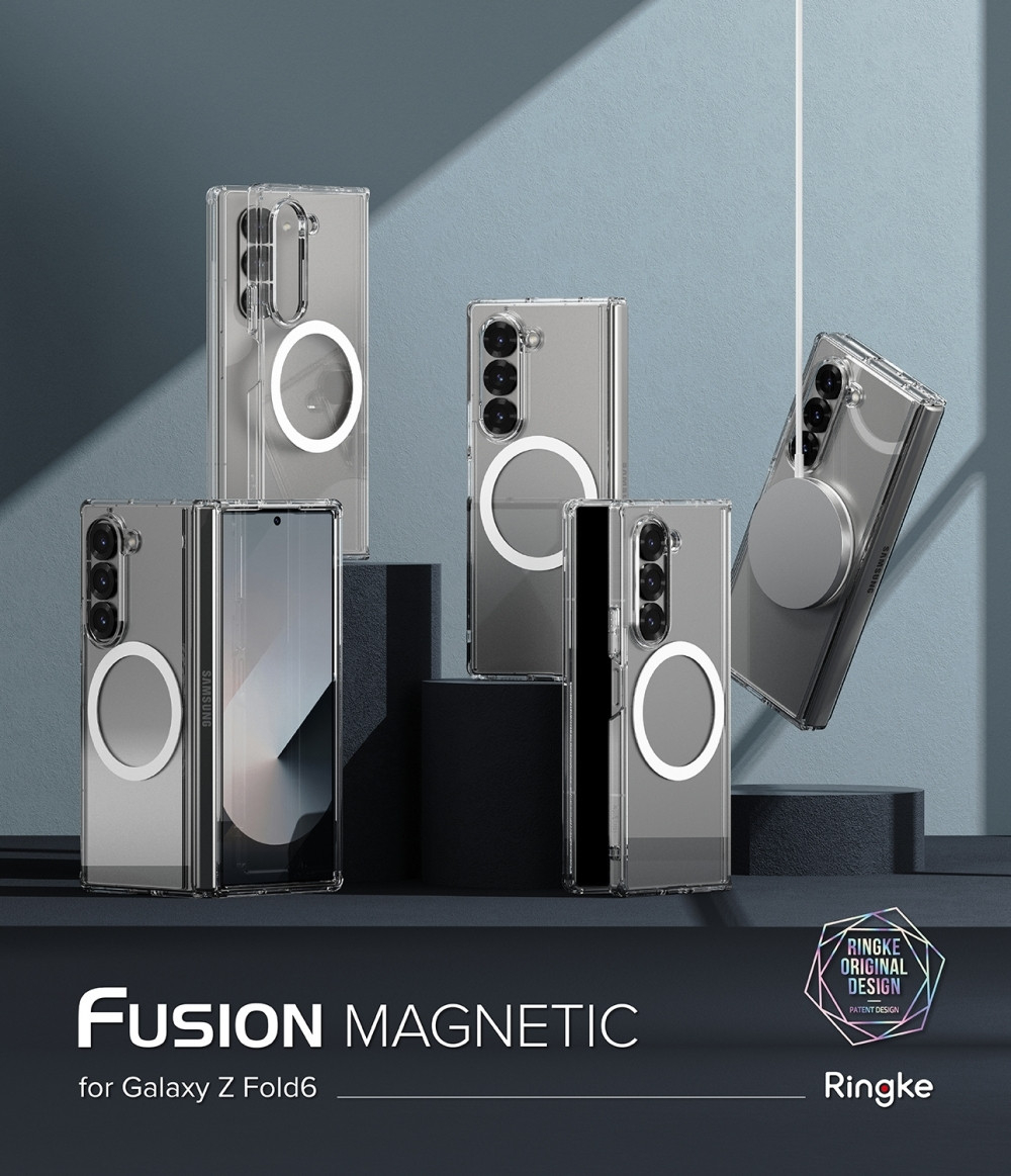 Σκληρή Ανθεκτική Διάφανη MagSafe Θήκη με TPU Bumper - Samsung Galaxy Z Fold6 - Ringke Fusion Magnetic - Clear (8809961786969)