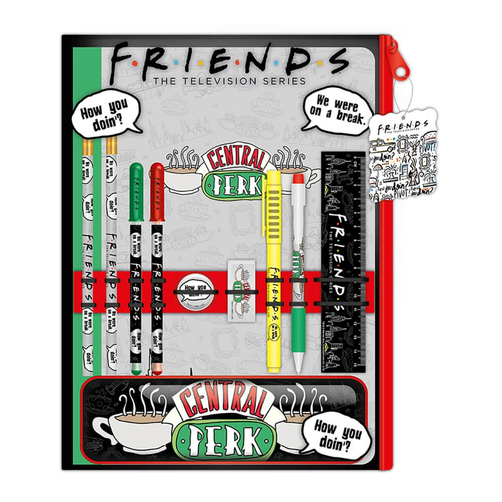Friends Bumper Stationery Wallet - Grey (FS147249)