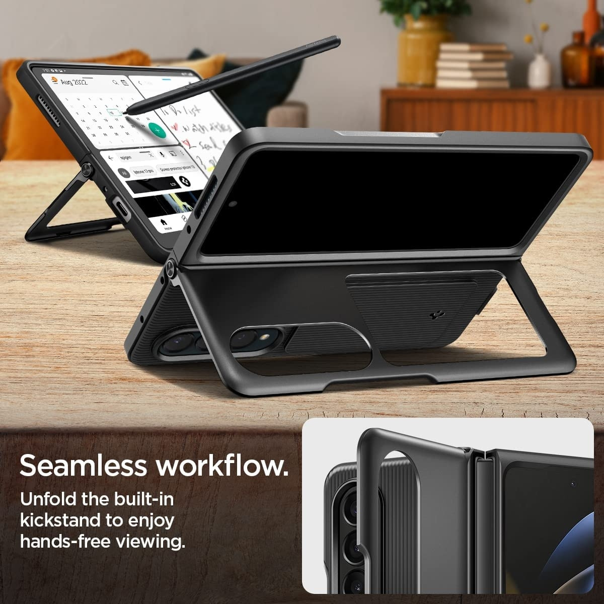 Spigen Ανθεκτική Θήκη Neo Hybrid S - Samsung Galaxy Z Fold4 - Black (ACS05106)